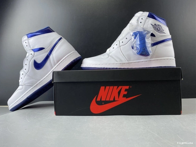 Air (2016) 1 Metallic Retro Navy 555088-106 Jordan 1011